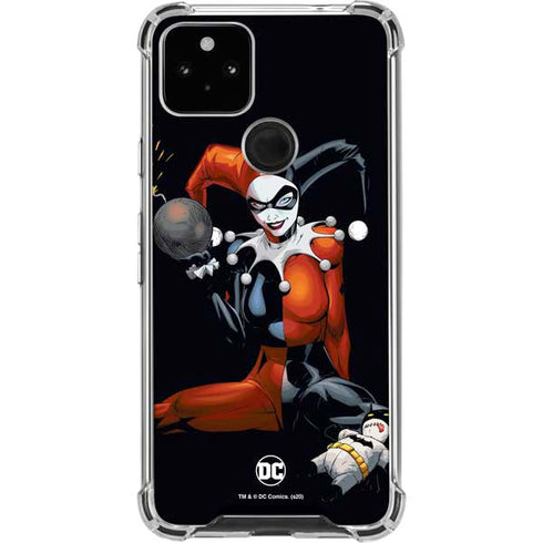 DC Comics Harley Quinn Playfull Pose Pixel Cases